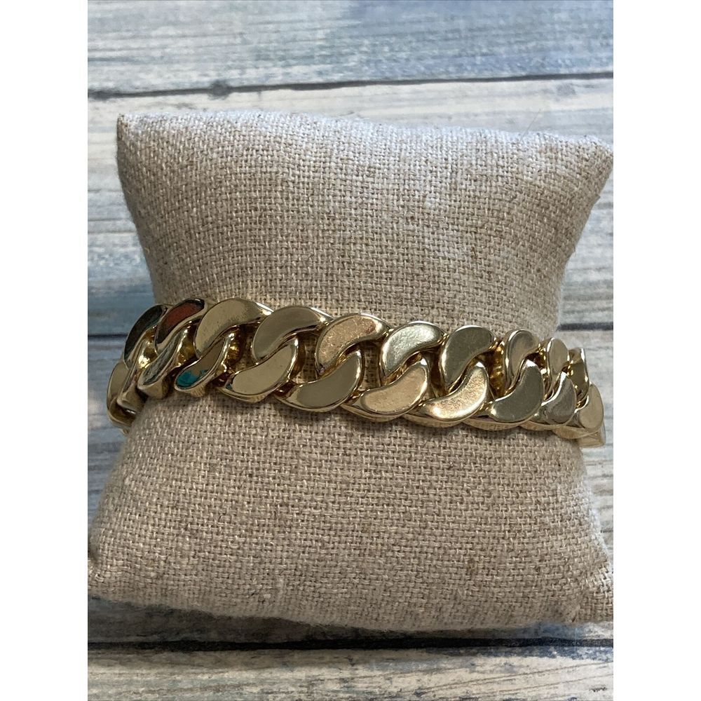 Bella Chunky Chain Bracelet Links Gold Tone 8" NWOT